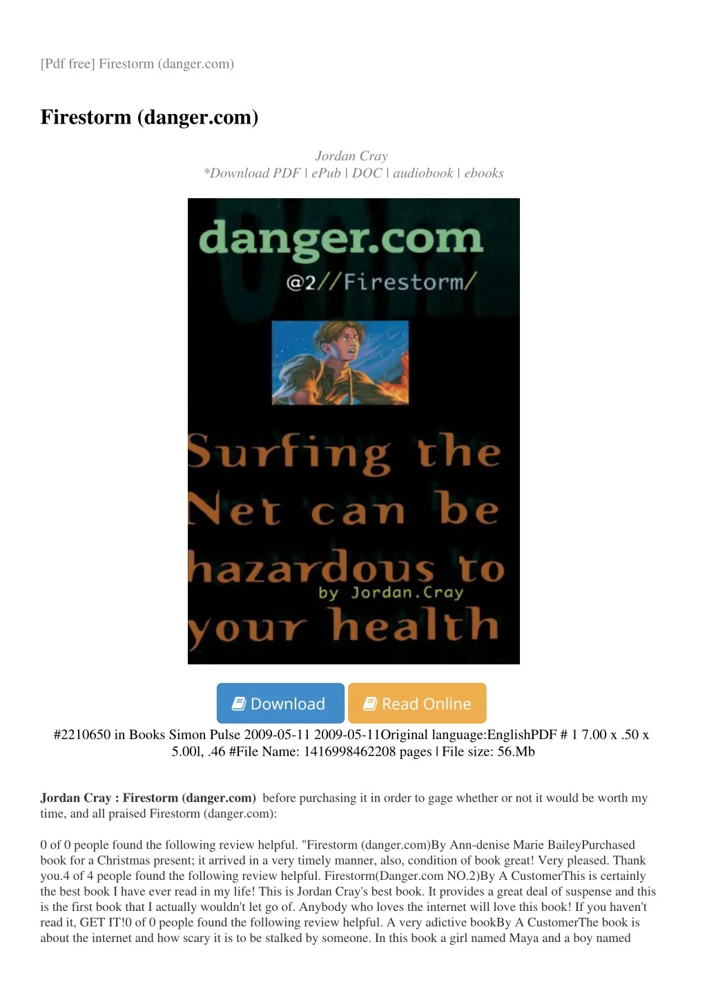 pdf free firestorm danger com