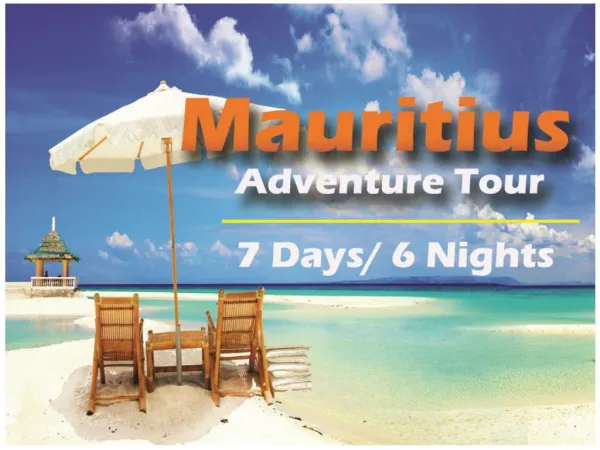 Mauritius adventure tour packages