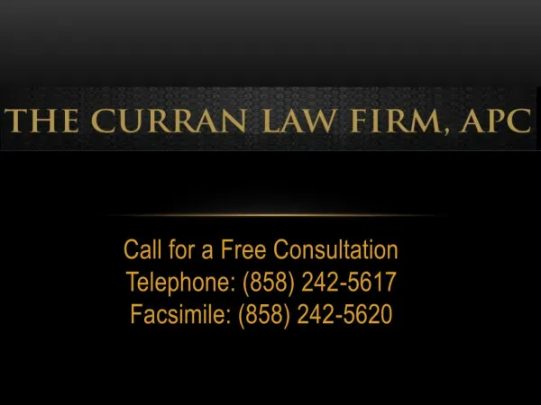 San Diego Dui lawyer The Curran law Firm