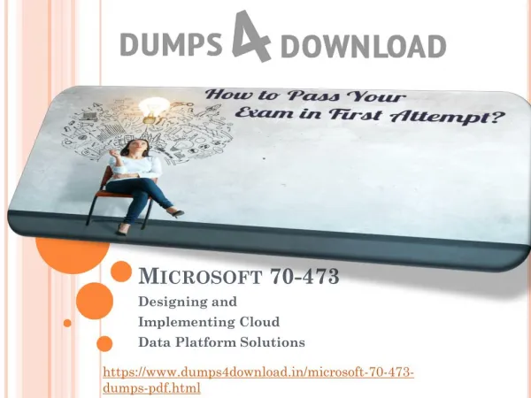 Dumps4download Free Microsoft 70-473 Microsoft Exam Questions