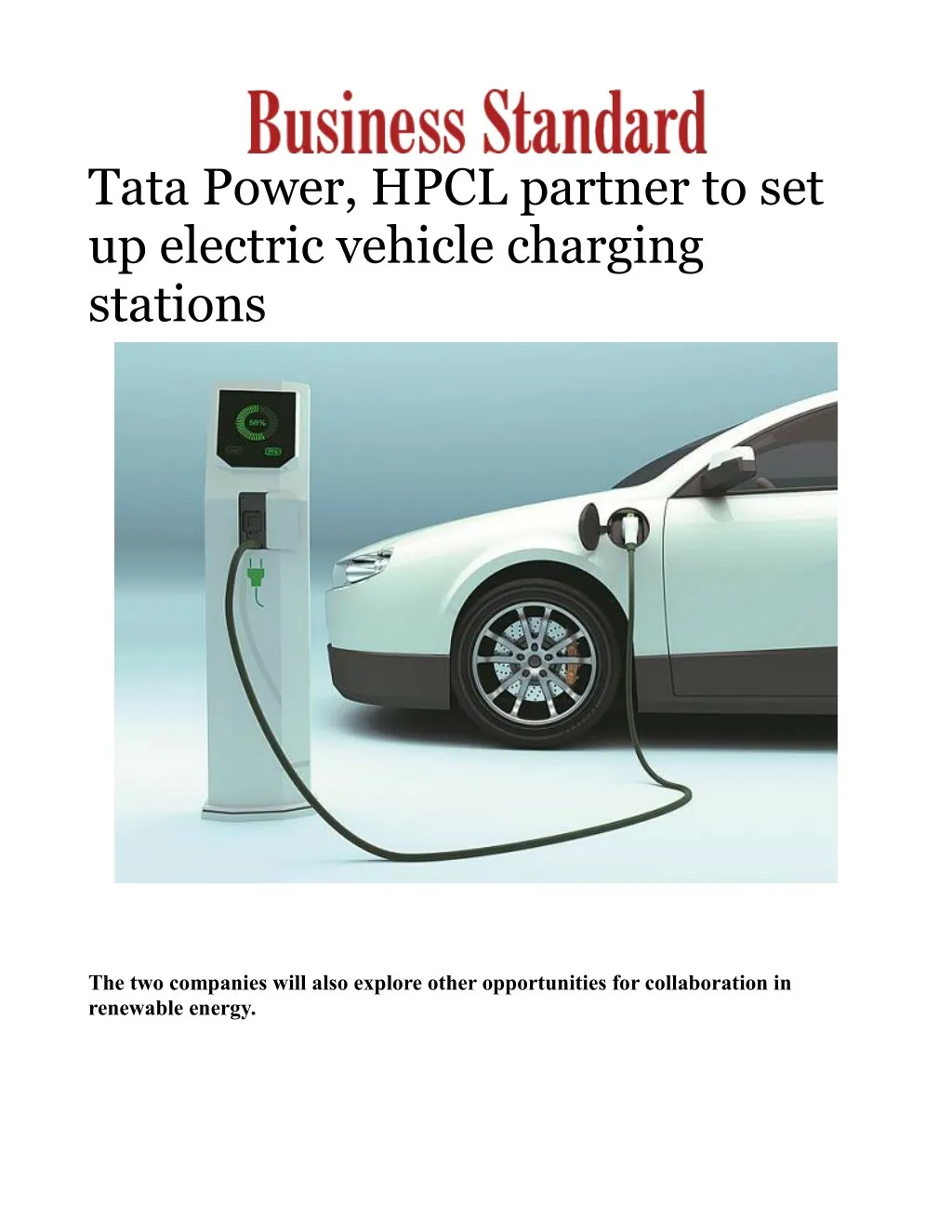 tata power hpcl partner to set up electric