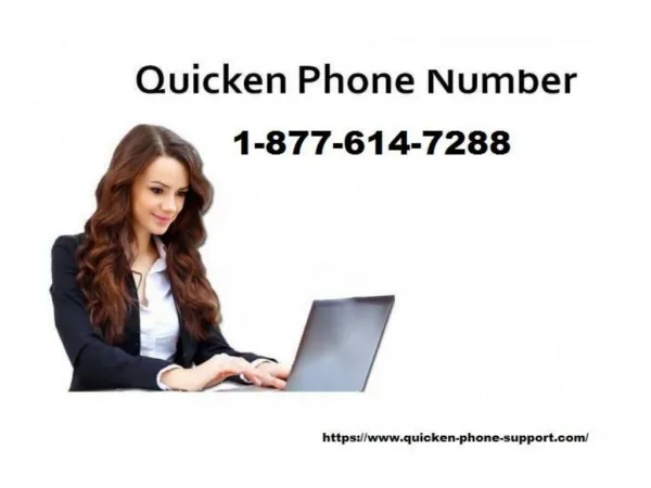 Quicken Support Number 1-877-614-7288