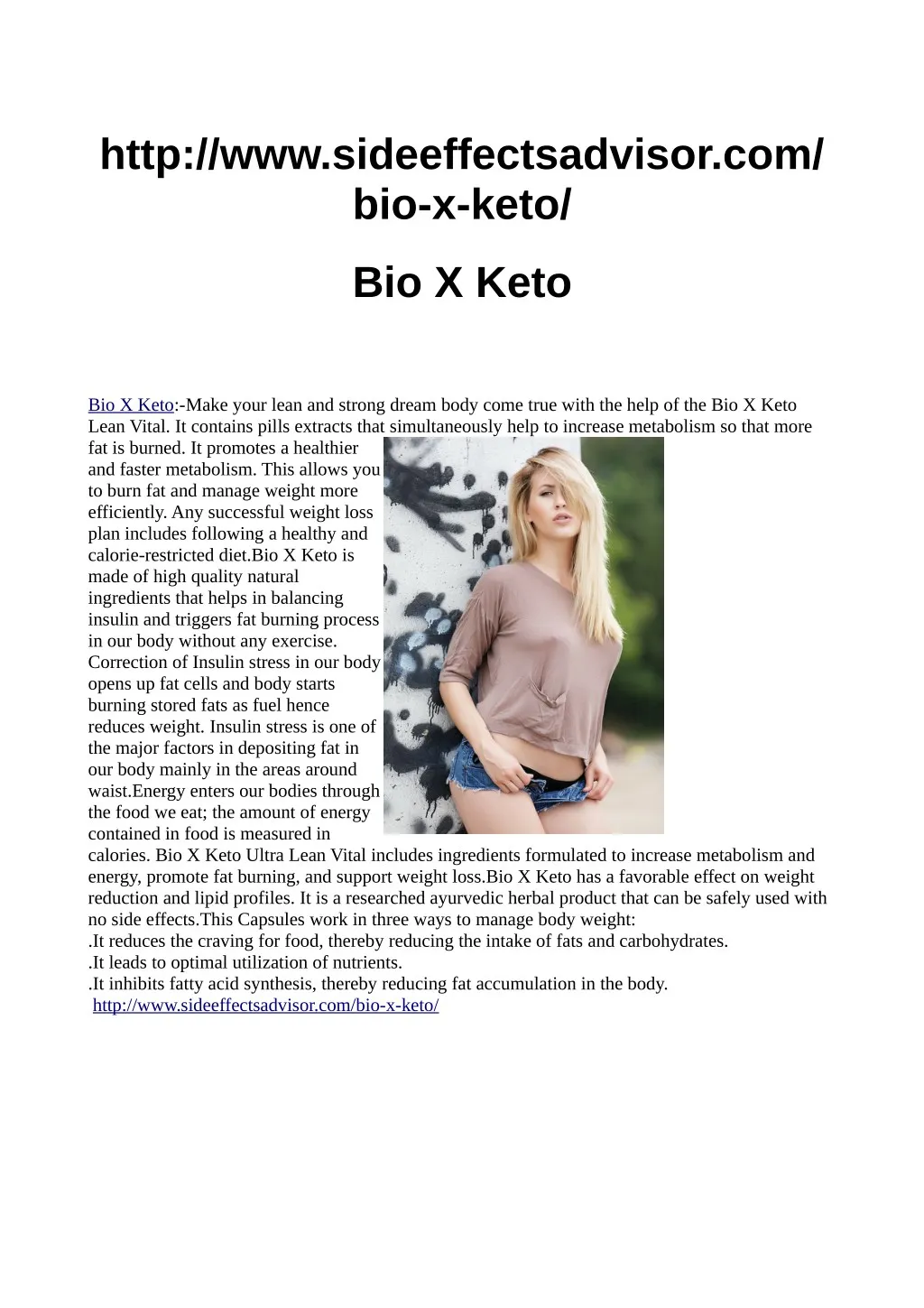 http www sideeffectsadvisor com bio x keto