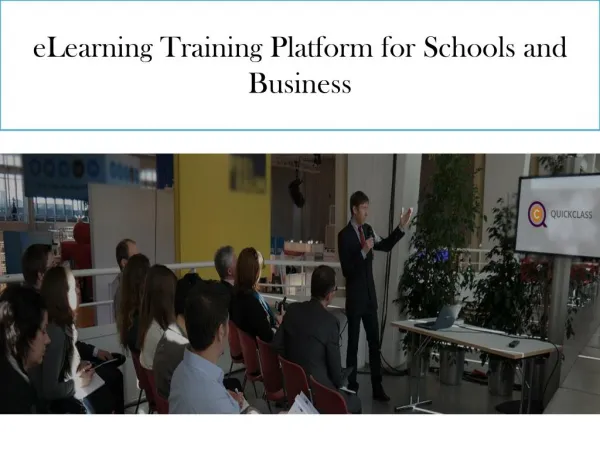 eLearning Training Platform for Schools and Business