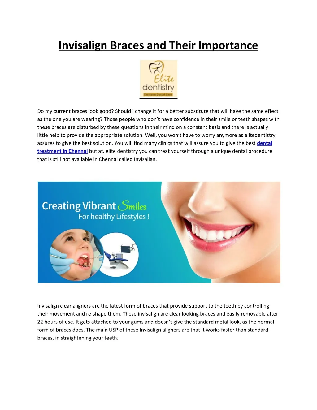 invisalign braces and their importance