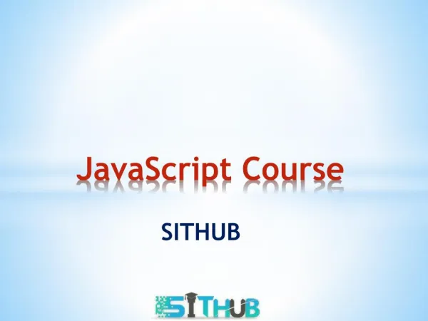 JavaScript Course | JavaScript Training in Delhi | SITHUB