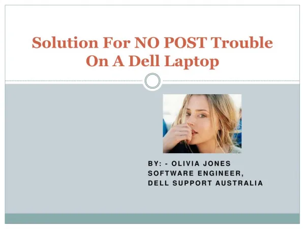 Solution For NO POST Trouble On A Dell Laptop