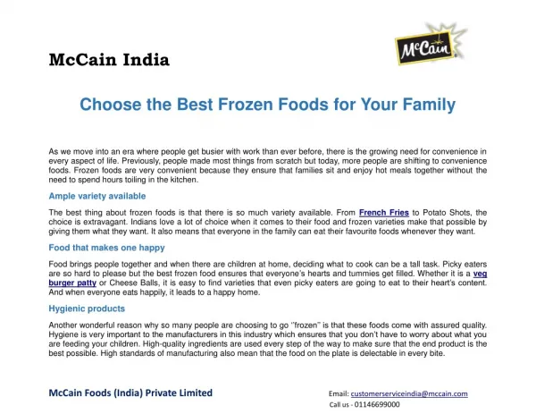 mccain india