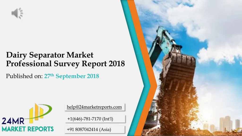 dairy separator market professional survey report 2018