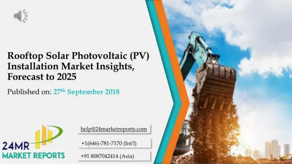 Rooftop Solar Photovoltaic (PV) Installation Market Insights, Forecast to 2025