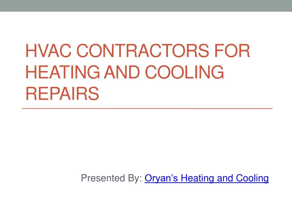 hvac contractors for heating and cooling repairs