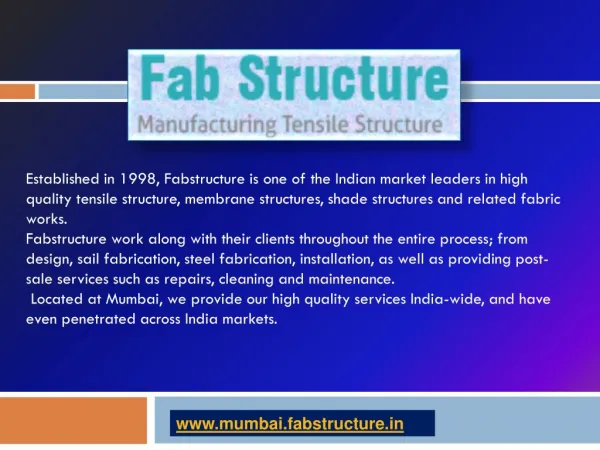 Tensile Structure in Mumbai | Tensile Fabric Structure Manufacturer