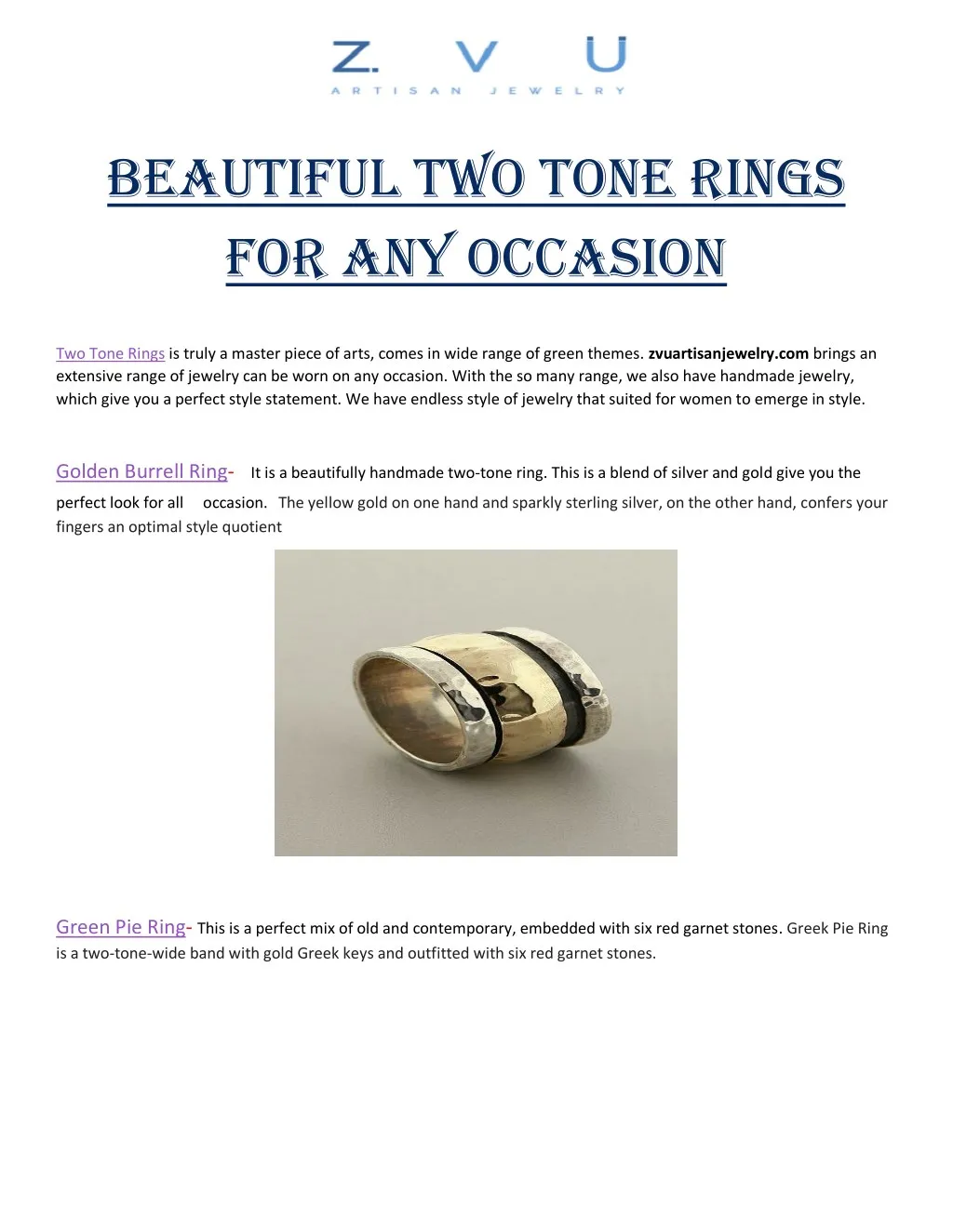 beautiful two tone rings for any occasion