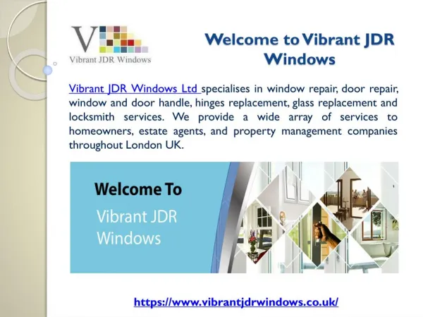 Vibrant JDR Windows - Best Windows and Doors Repair Services Provider