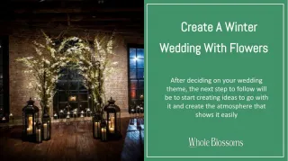 Get the Winter Wedding Bouquets at the Effective Prices - slide 1