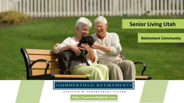 Senior Living Utah Community For Your Body, Mind And Spirit