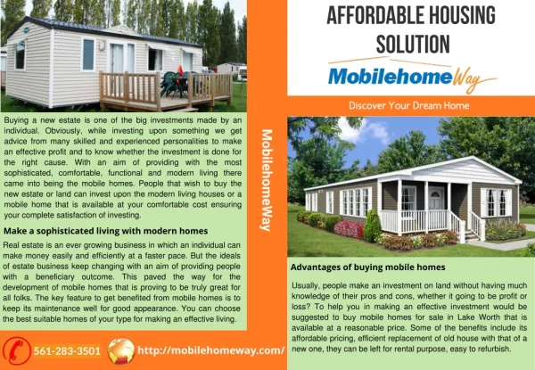 Affordable Housing Solutions