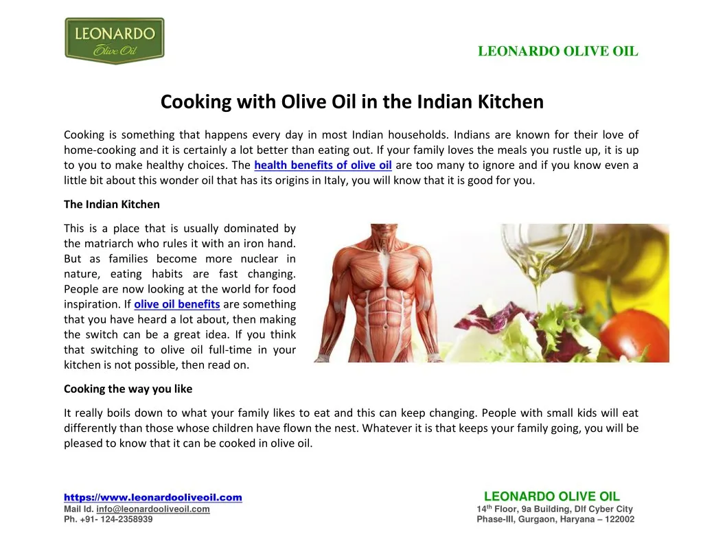 leonardo olive oil