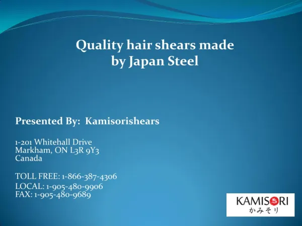 Quality hair shears made by japan steel