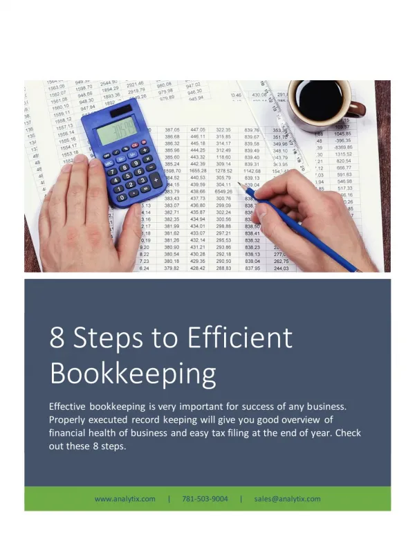 8 Steps to Efficient Bookkeeping