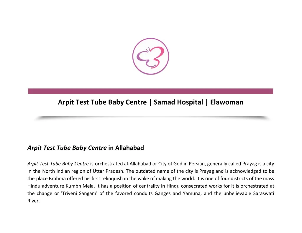 arpit test tube baby centre samad hospital