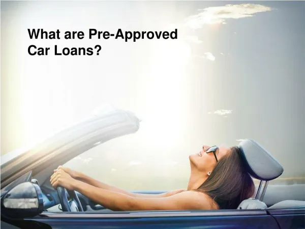 Understanding Pre-Approved Loans