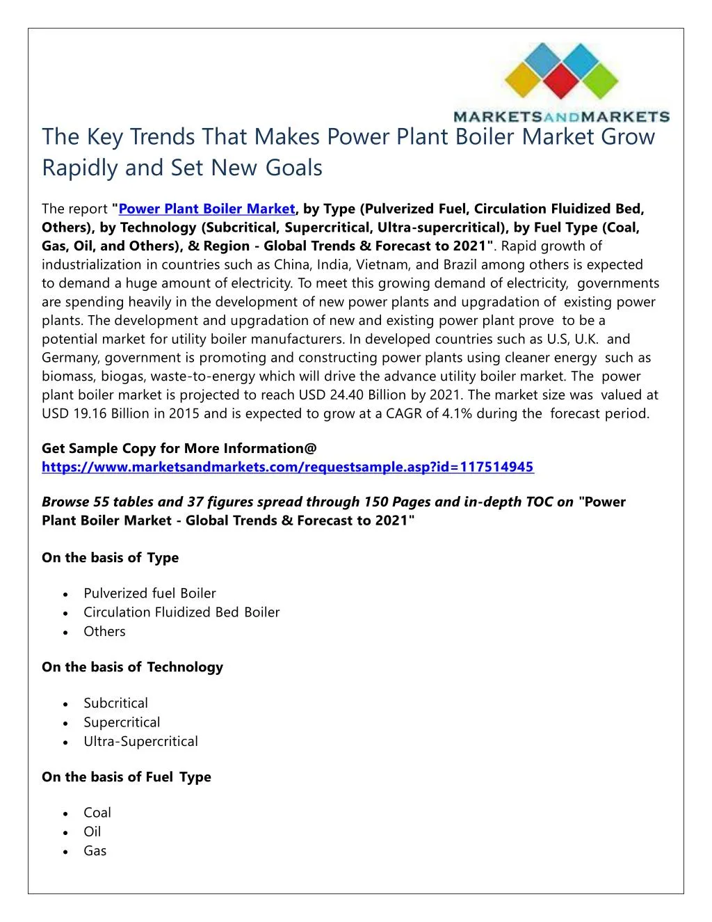 the key trends that makes power plant boiler