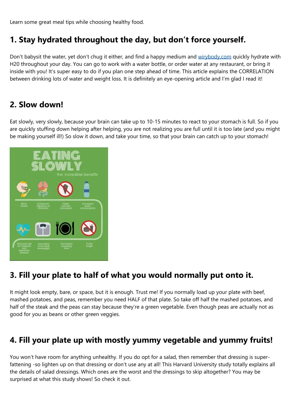learn some great meal tips while choosing healthy
