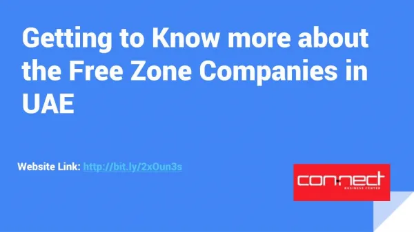Free Zone Companies in Dubai,UAE
