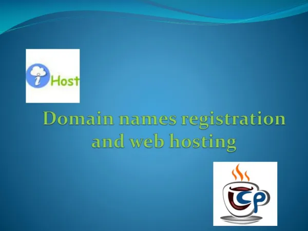 Domain name registration and Web hosting