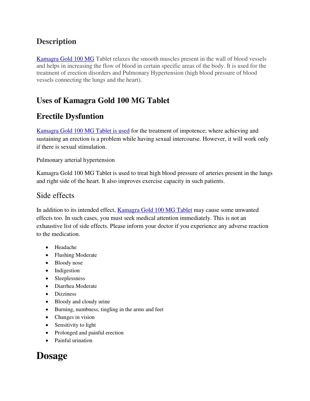 description kamagra gold 100 mg tablet relaxes