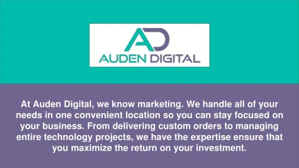 Web Design & Marketing Agency - Auden Digital