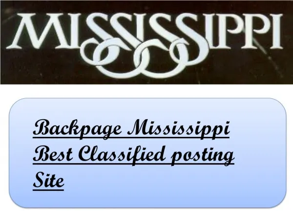 Backpage Mississippi Best Classified posting Site