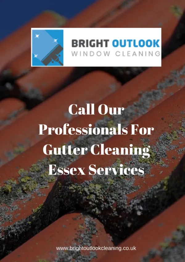 Call our Professionals for Gutter Cleaning Essex Services