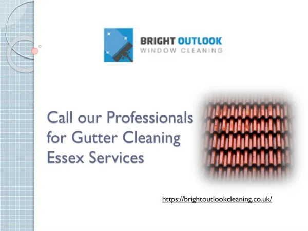 Call our Professionals for Gutter Cleaning Essex Services