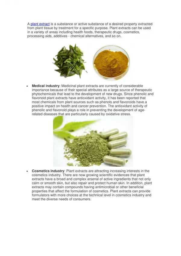 Plant Extract