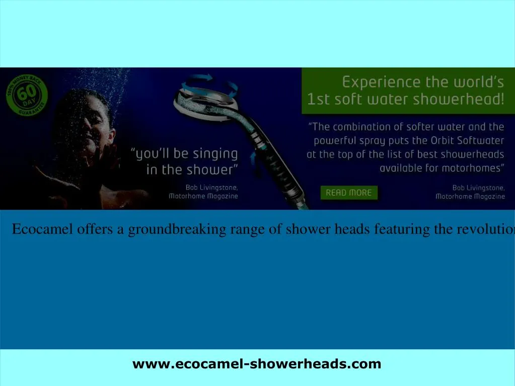 ecocamel offers a groundbreaking range of shower