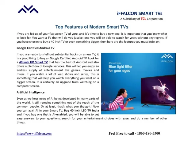 Top Features of Modern Smart TVs