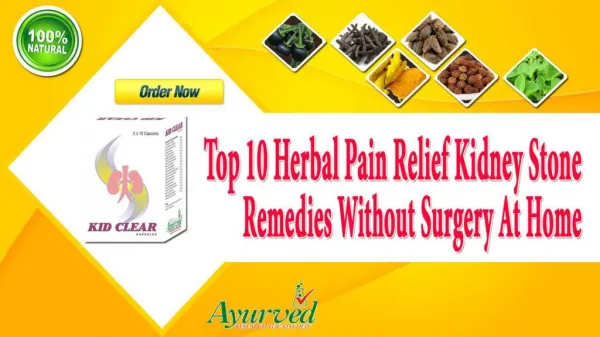Top 10 Herbal Pain Relief Kidney Stone Remedies without Surgery at Home