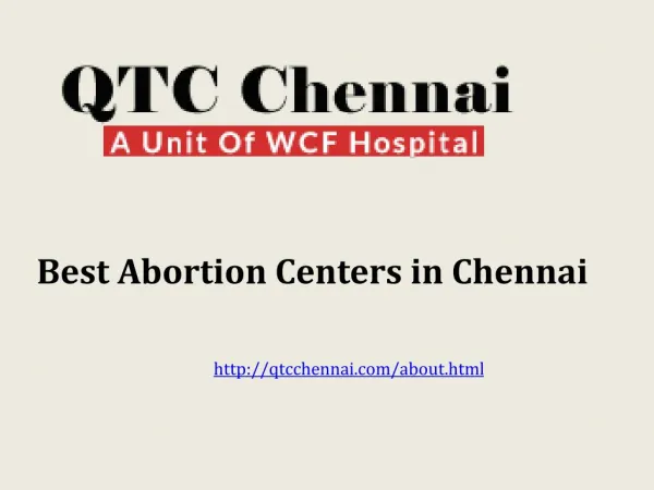 Best Abortion Centers in Chennai at India