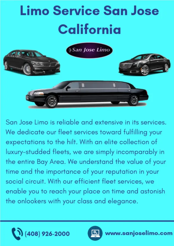 Reliable Limo Service in San Jose