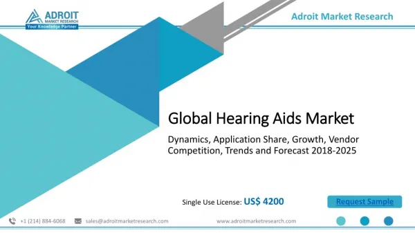 Global Hearing Aids Market 2018 | Scope of Current and Future Industry 2025