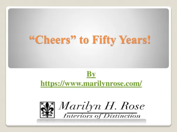 Cheers to Fifty Years