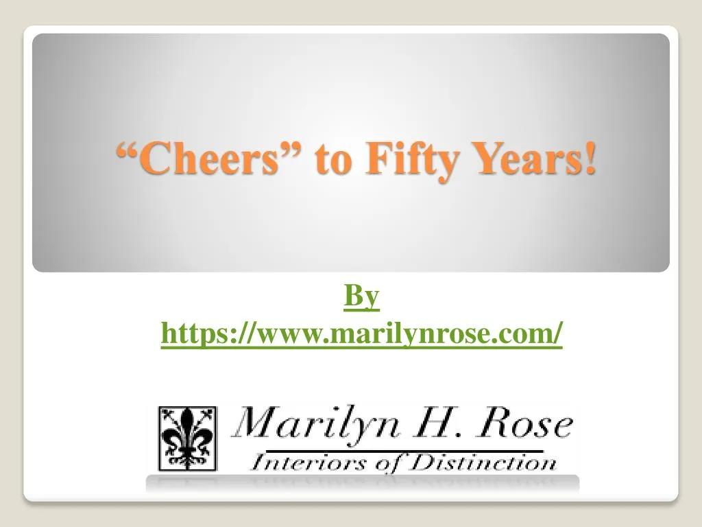 cheers to fifty years