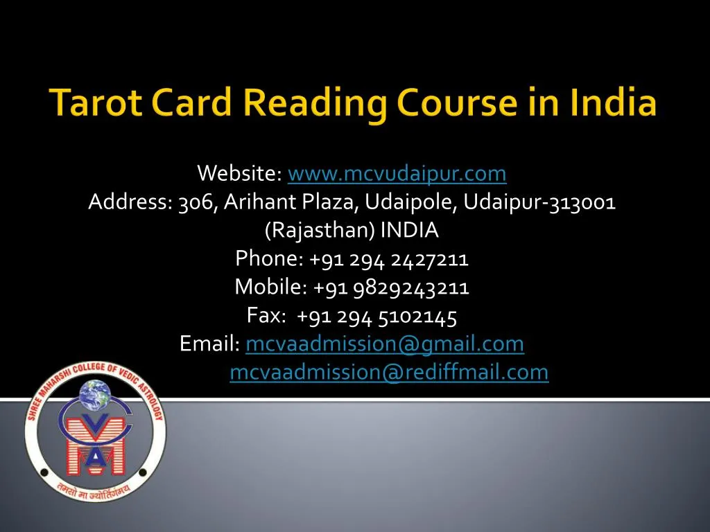 tarot card reading course in india
