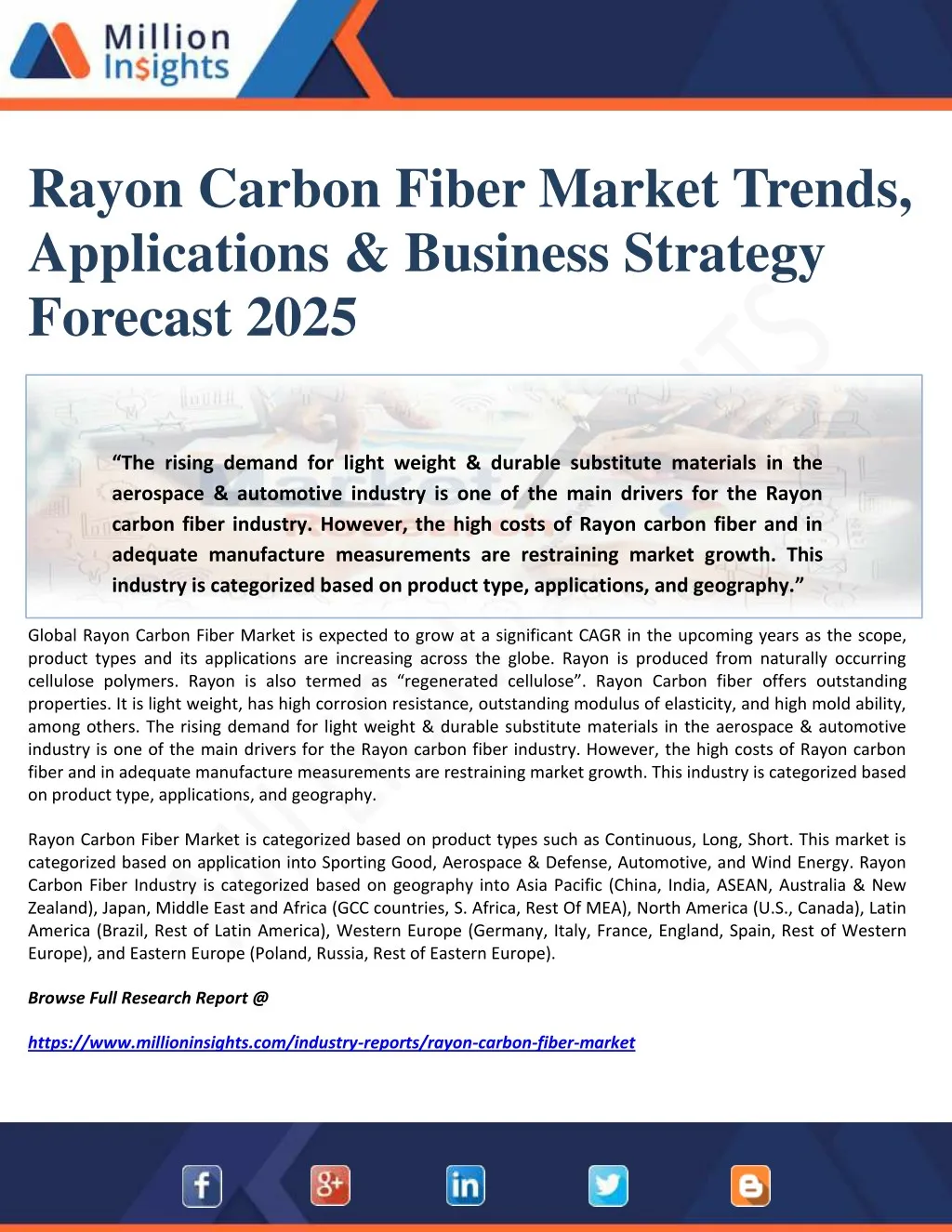 rayon carbon fiber market trends applications