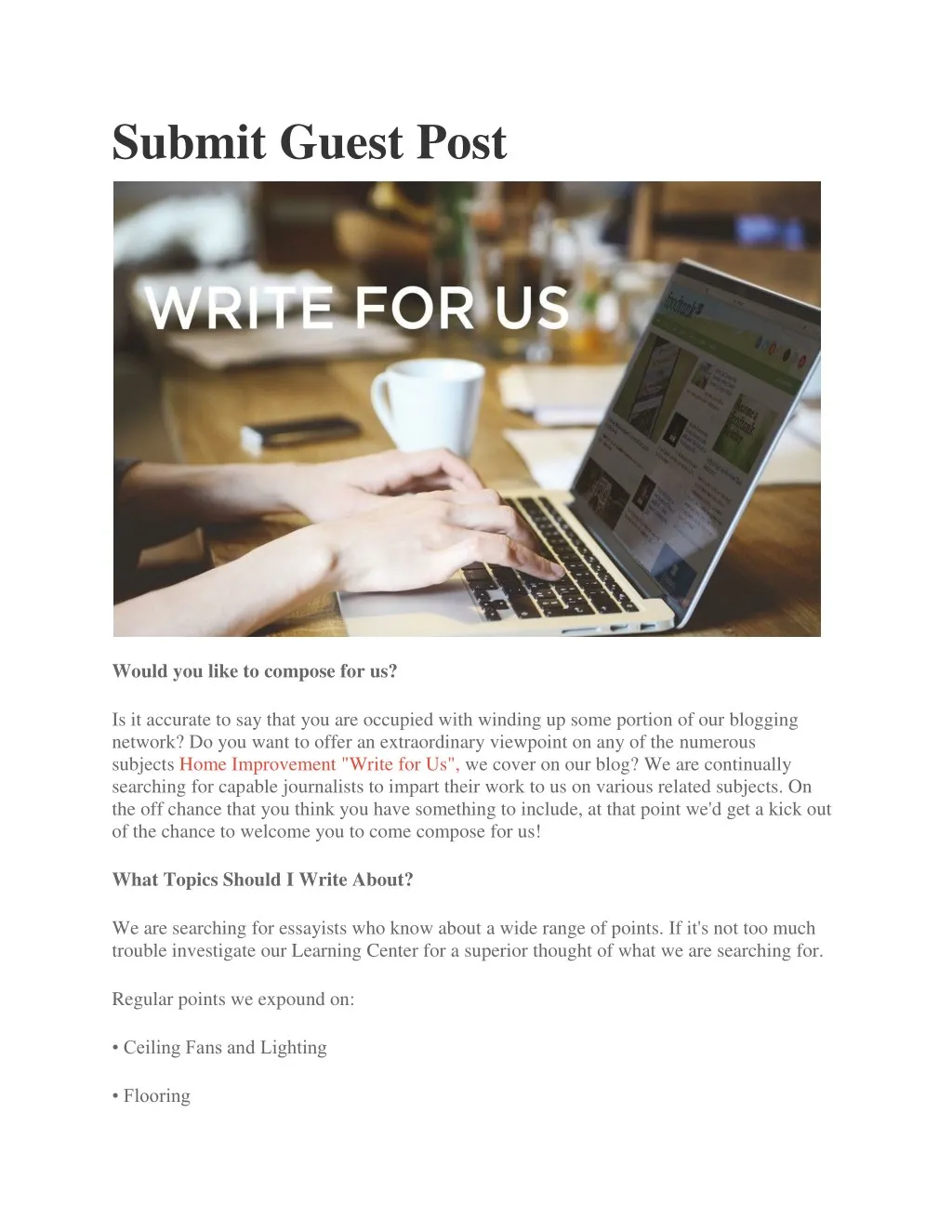 submit guest post