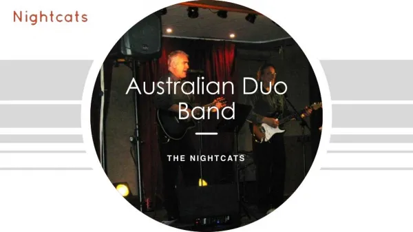 Australian Duo Band - Nightcats.com.au