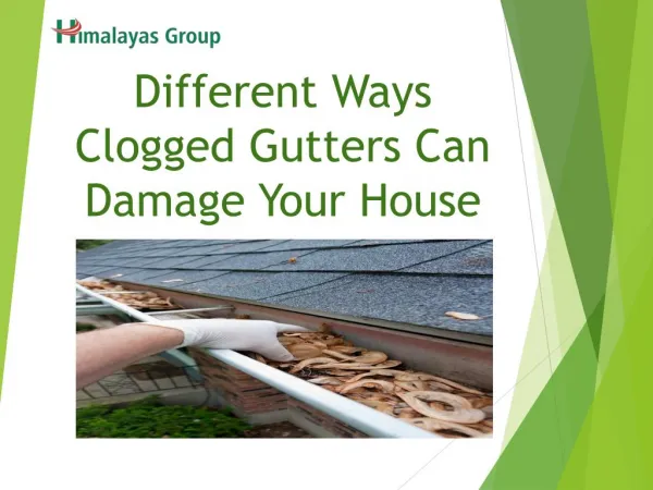 Different Ways Clogged Gutters Can Damage Your House