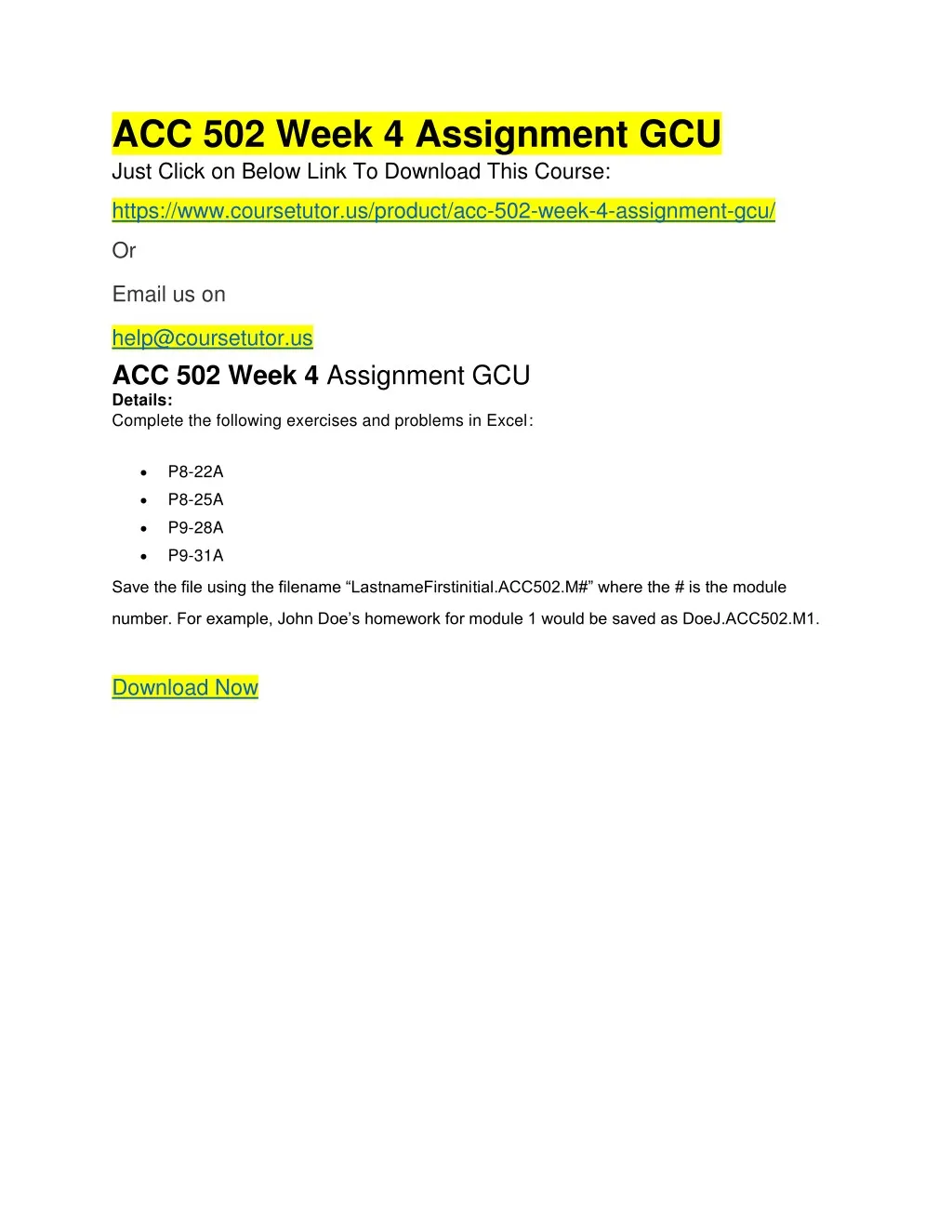 acc 502 week 4 assignment gcu just click on below